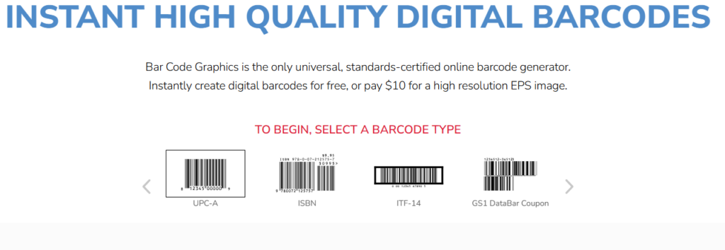 create barcodes